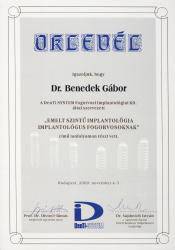 Dr. Benedek Gábor oklevél_2000.11